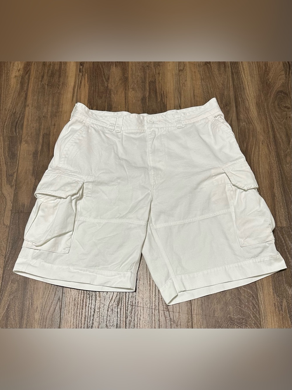 Polo Ralph Lauren Cargo Shorts Mens 40 White Classic Polo Chino Cotton Utility